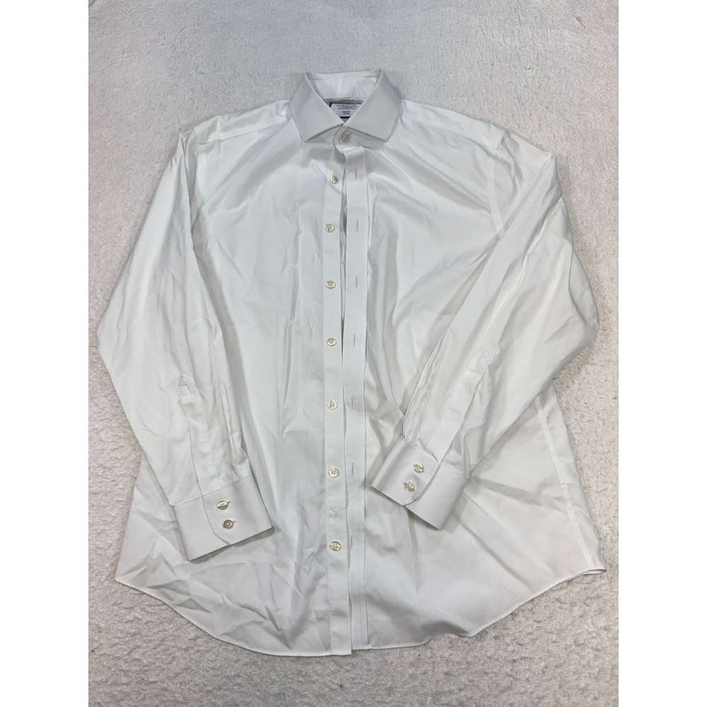 Charles Tyrwhitt Mens Slim Fit Non-Iron Dress Shirt White 16.5 / 34in 42 / 86cm